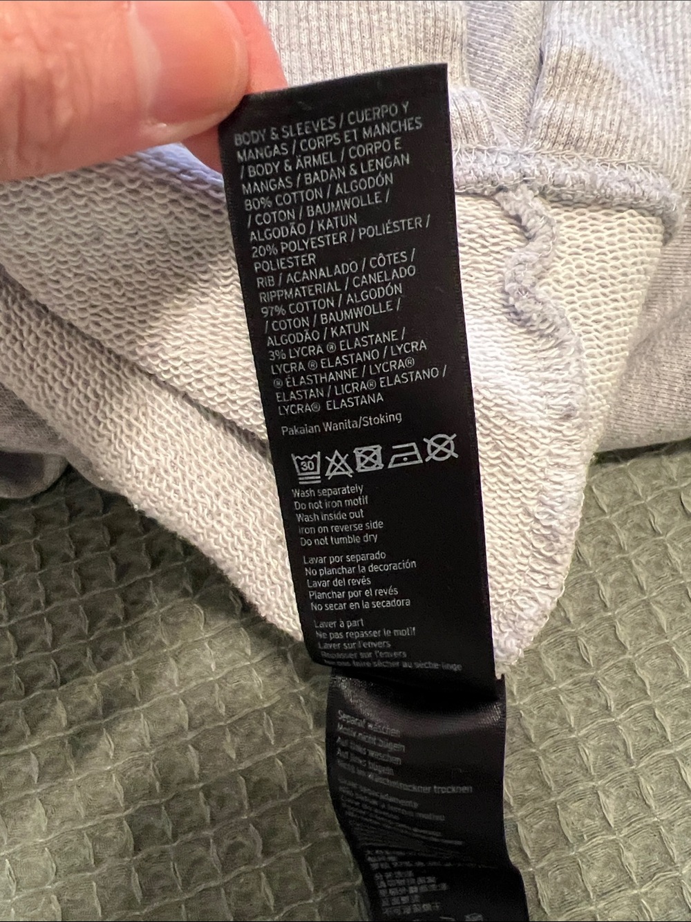 IVY PARK Light Gray Crewneck Sweatshirt with Black Logo - Picture 11 of 11